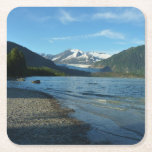 Mendenhall Lake in Juneau Alaska Square Paper Coaster