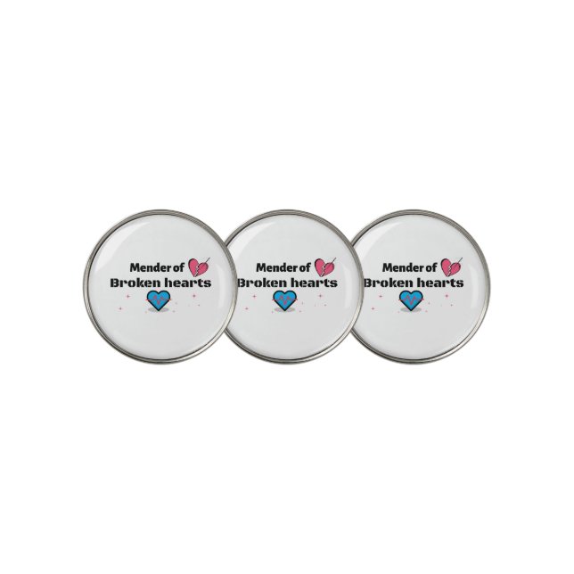 Mender of Broken Hearts Golf Ball Marker (3 Up)
