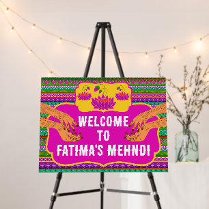 Mendhi Welcome signs & Mehndi Welcome sign