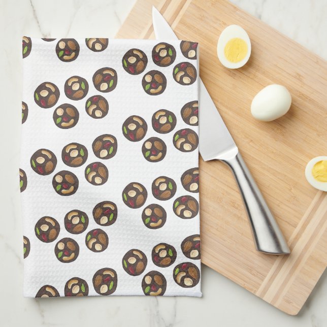 Mendiants French Chocolates Chocolatier Chocoholic Kitchen Towel (Quarter Fold)