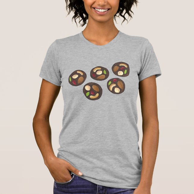 Mendiants French Chocolates Chocolatier Chocoholic T-Shirt (Front)
