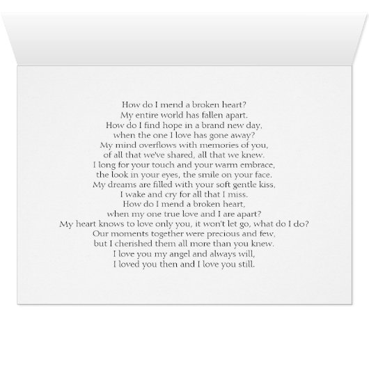 Mending A Broken Heart (Inside Horizontal (Bottom))