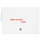 Mending A Broken Heart Cards (Back Horizontal)