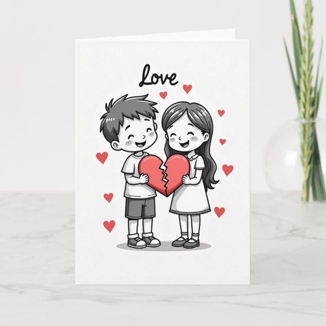 Mending Hearts Love Couple Card (Front)