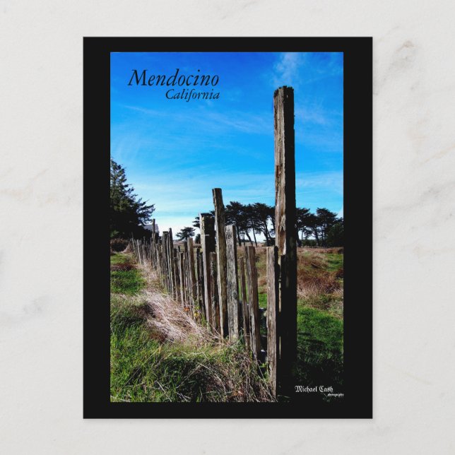 Mendocino California Postcard (Front)