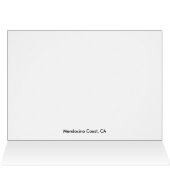 Mendocino Coast, CA Cards (Inside Horizontal (Top))