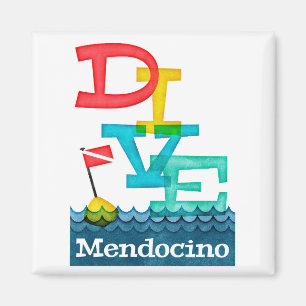 Mendocino Dive - Colorful Scuba Magnet