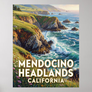Mendocino Headlands State Park — California Poster