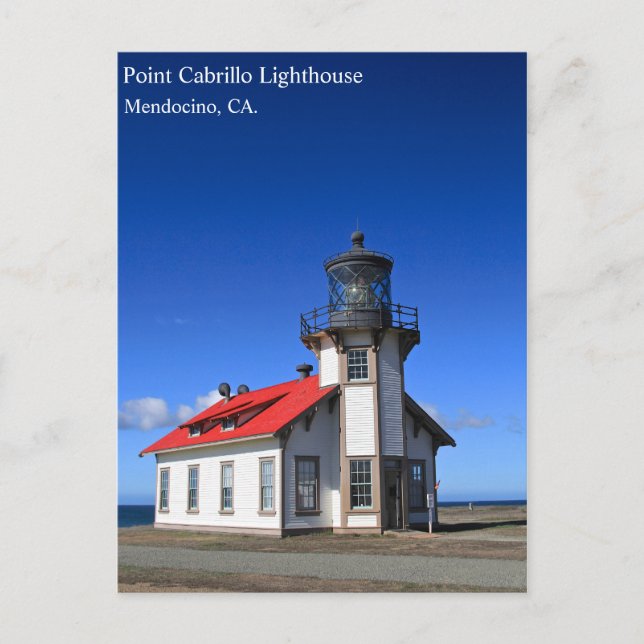 Mendocino Lighthouse Post Card (Front)