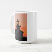 Mendocino Lighthouse Sunset Coffee Mug (Front Left)