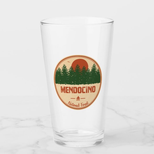 Mendocino National Forest Glass (Front)