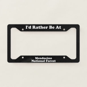 Mendocino National Forest - LPF License Plate Frame