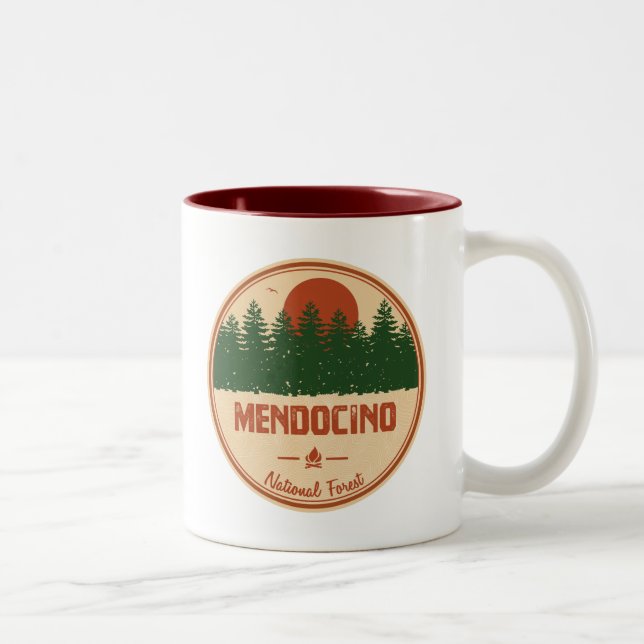 Mendocino National Forest Two-Tone Coffee Mug (Right)
