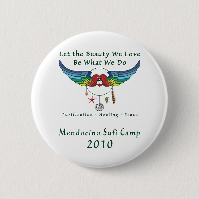 Mendocino Sufi Camp 2010 button (Front)
