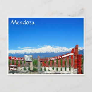 mendoza andes gate postcard