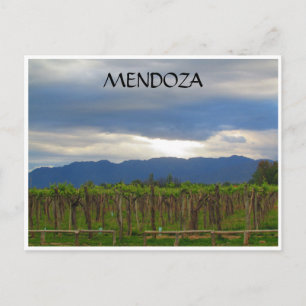 mendoza andes sunset postcard