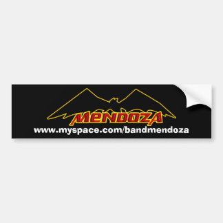 Mendoza* Bat Bumper Bumper Sticker