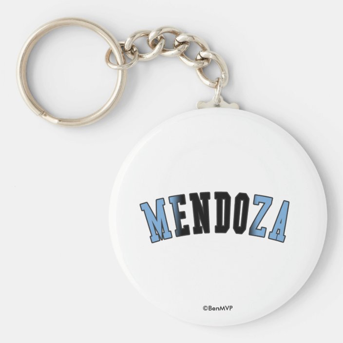 Mendoza in Argentina National Flag Colors Key Chain