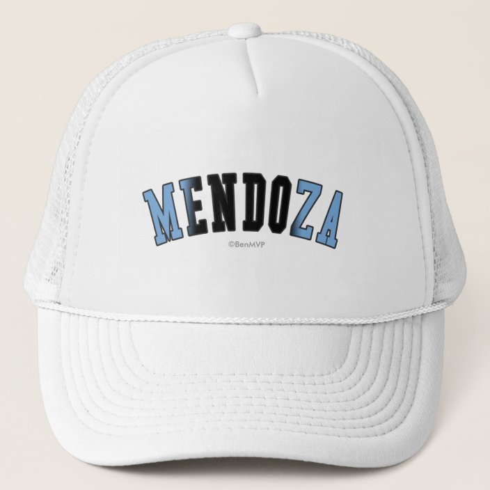 Mendoza in Argentina National Flag Colors Mesh Hat