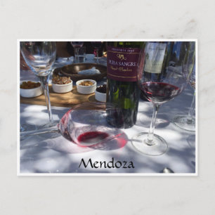 mendoza wine tasting postcard