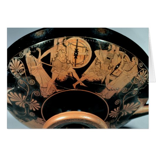 Menelaos, accompanied by Aphrodite Cards (Front Horizontal)