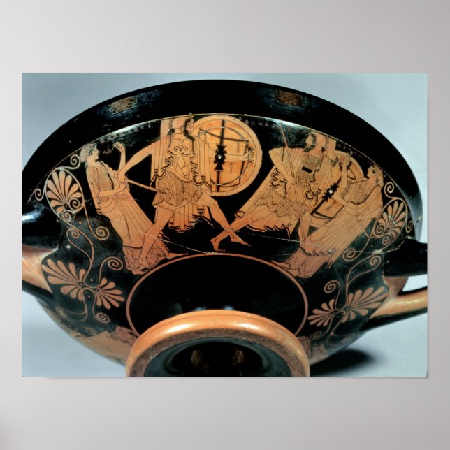 Menelaos, accompanied by Aphrodite Poster (Front)