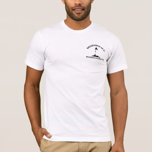 Menemsha Beach _ Lighthouse Design T_Shirt