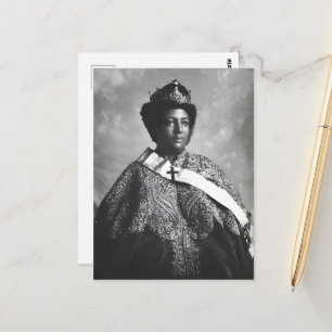 Menen Asfaw Queen Africa Empress Selassie I Roots Postcard