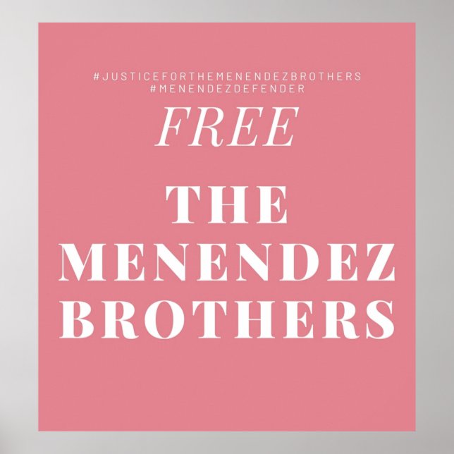 Menendez Brothers Poster (Front)