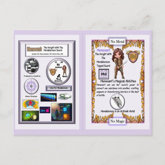 Menesant - Knight Mendelevium Sword Postcard (Front)