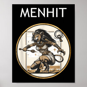 Menhit Nubian War Goddess Ancient Mythology  Poster