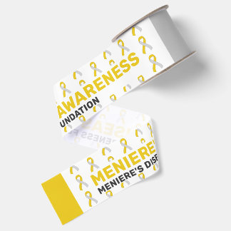 Meniere's Disease Awareness Pattern Ribbon