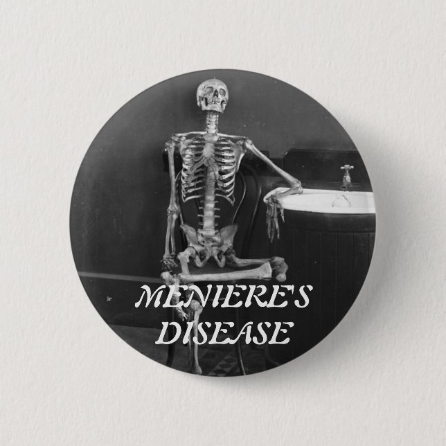 Menieres skeleton button (Front)