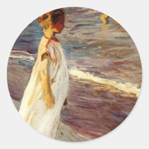 Menina - Joaquin Sorolla Classic Round Sticker