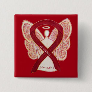 Meningitis Angel Awareness Ribbon Pins