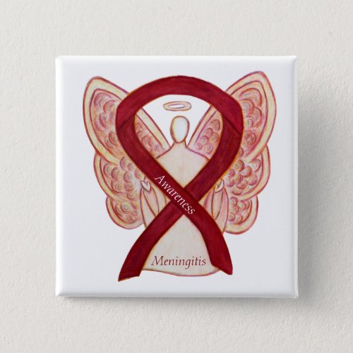 Meningitis Angel Awareness Ribbon Pins