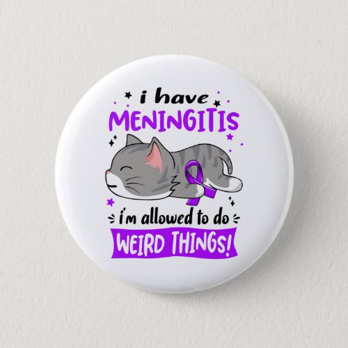 Meningitis Awareness Month Ribbon Gifts Button