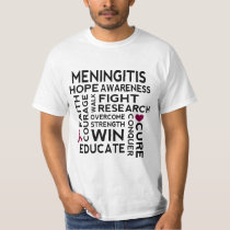 Meningitis Awareness Support Ribbon T-Shirt