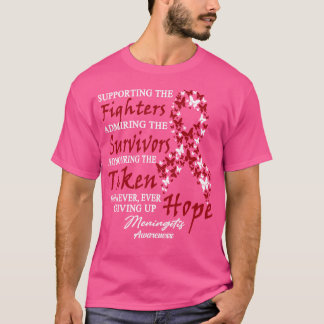 Meningitis Awareness Supporting The Fighters Butte T-Shirt