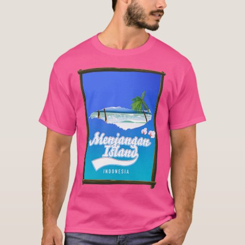 Menjangan Island Indonesia Travel poster T_Shirt