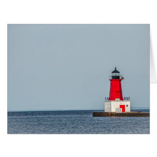 Menominee Lighthouse on Lake Michigan