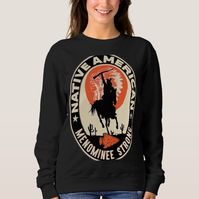 Menominee Tribe Native American Indian Pride Deco Sweatshirt (Front)