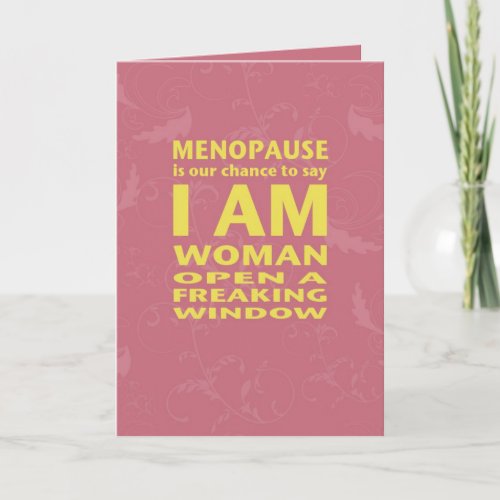 Menopause Birthday Card
