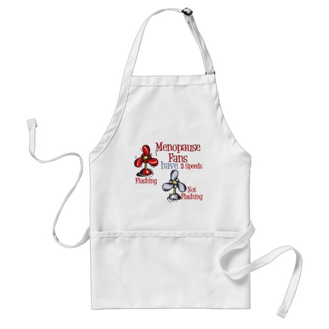 Menopause Fan Adult Apron (Front)