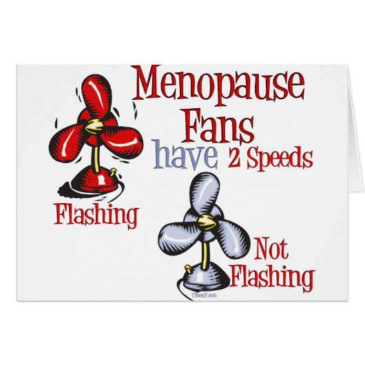 Menopause Fan Cards (Front Horizontal)