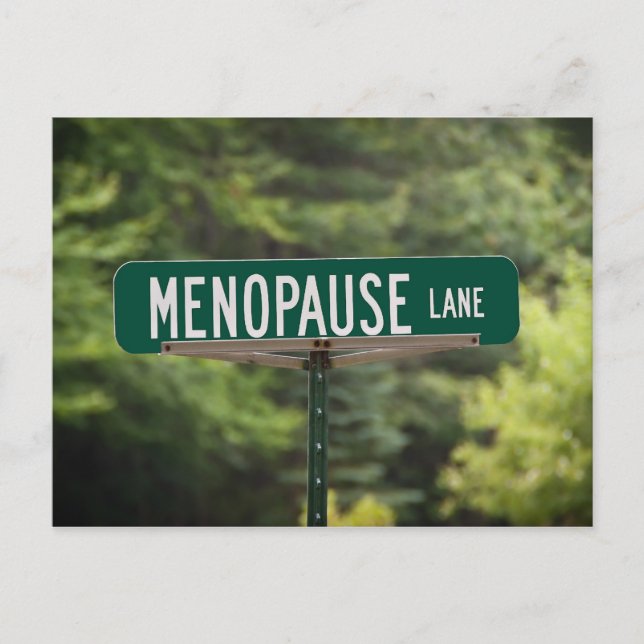 Menopause Lane Postcard (Front)