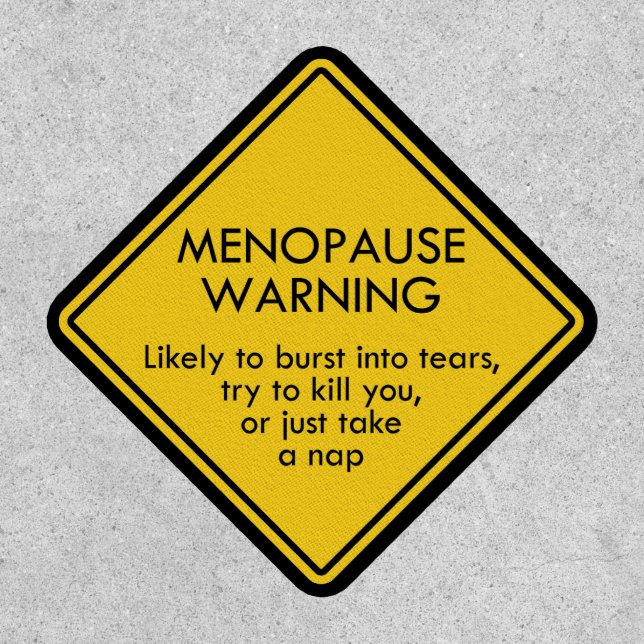 Menopause Warning Patch (Front)