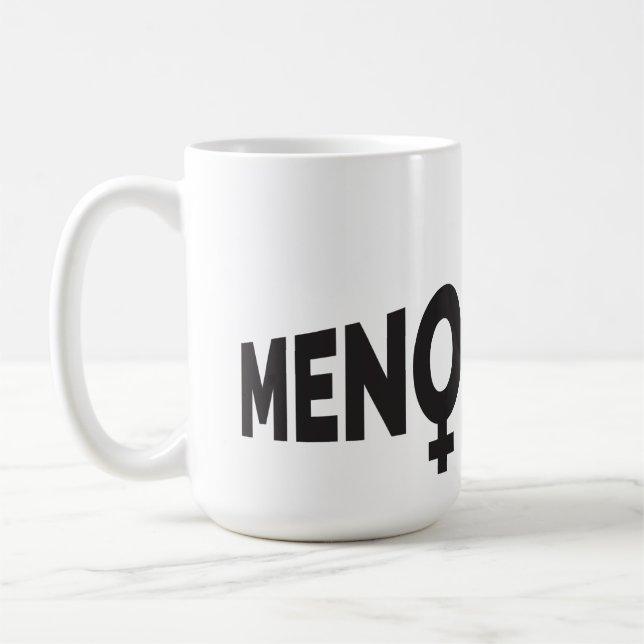 Menopodcast Logo Mug - 15 oz (Left)