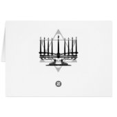 Menorah and Star Cards (Back Horizontal)