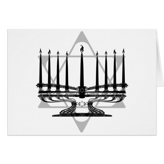 Menorah and Star Cards (Front Horizontal)